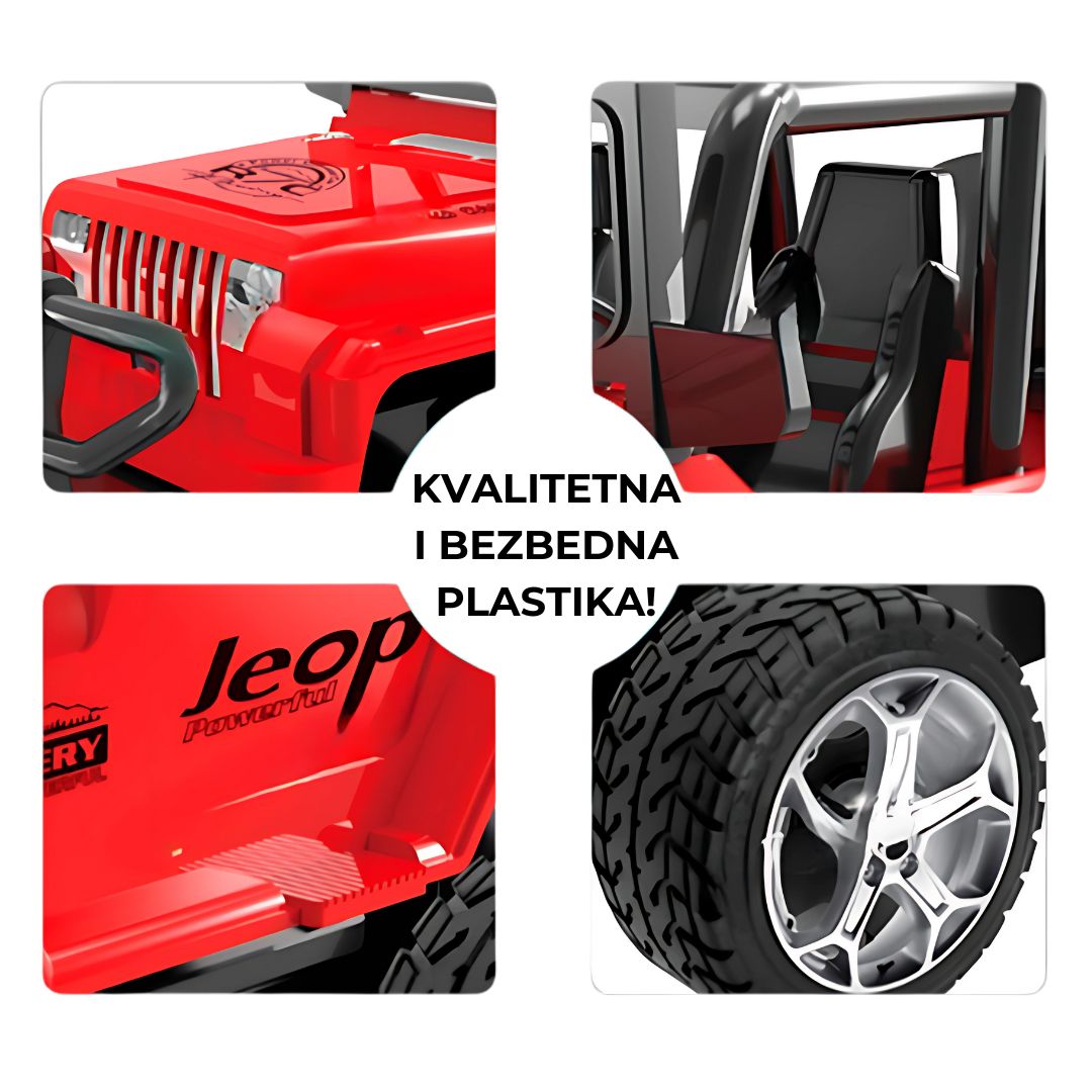 4u1 Džip sa volanom i pedalama