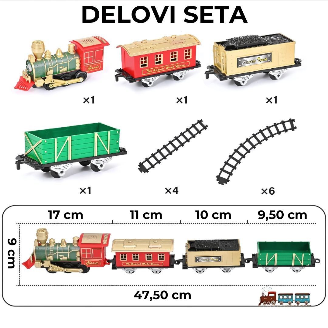 3u1 Klasični voz sa svetlosnim i zvučnim efektima