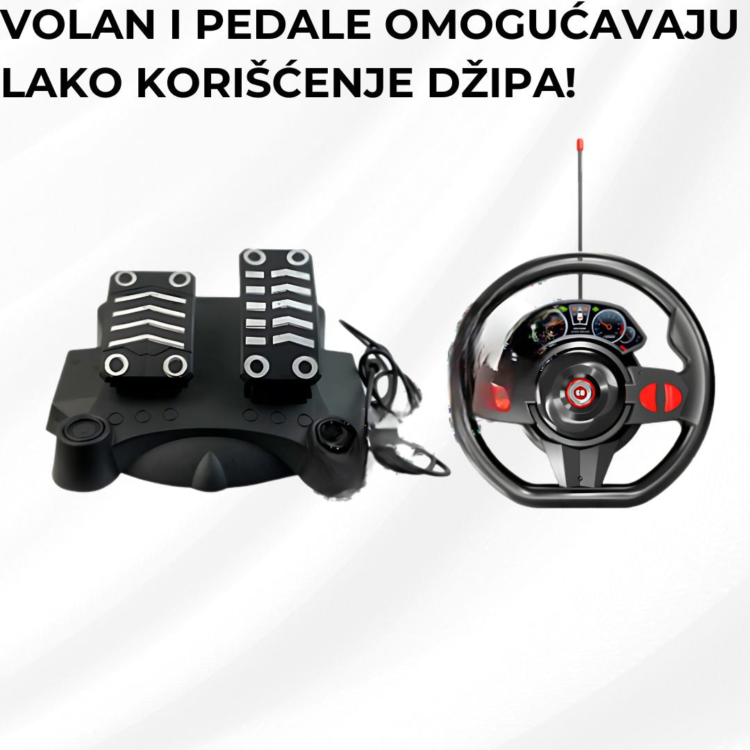 4u1 Džip sa volanom i pedalama